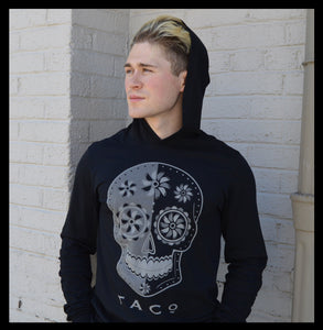 TACo Skull Long Sleeve Hooded Tee